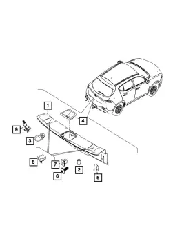 68302367aa Mopar Genuine Cargo Net Hook