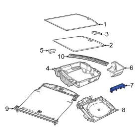 68438440aa Mopar For Jeep Grand Cherokee 2022-2024 Cargo Mat
