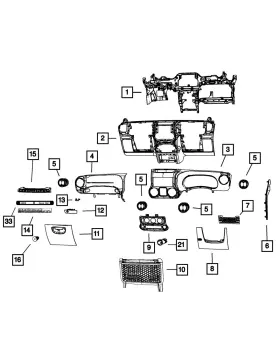 6ew121xraa Mopar Genuine Cargo - Net