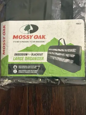 70013 Mossy Oak Obsession Blackout Large Cargo Organizer 19 X 10 5 New
