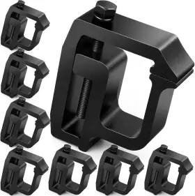 Moveland 744581644078 Upgraded Camper Shell Clamps - Heavy Duty 8pcs Black