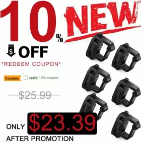 Moveland 744581644122 Upgraded 6 Pcs Truck Cap Clamps - Heavy Duty 6pcs-black #2