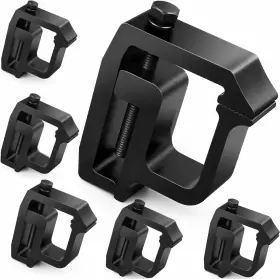 Moveland 744581644122 Upgraded 6 Pcs Truck Cap Clamps - Heavy Duty 6pcs-black