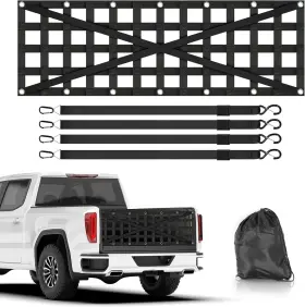 Hg7530-b1 Nandae Heavy Duty Tailgate Cargo Net Bed Extender With 4 Adj Straps For Trucks And Trailers