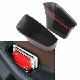 Newyoutube 550716834470 2pcs Car Rear Door Handle Armrest Storage Box Tray Bin Kit For Audi Q5 2009-2016 #3