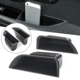 Newyoutube 550744623985 2pcs Car Front Door Handle Armrest Storage Box Tray Bin For Jaguar Xf 2009-2014
