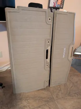 4baoa Nissan 849b9 14-16 Rogue Almond Tan Rear Trunk Cargo Floor Pair 2x Divider Cover Factory Oem
