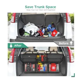 Oasser 794604859842 Back Seat Trunk Organizer Hanging Car Foldable Cargo S #2