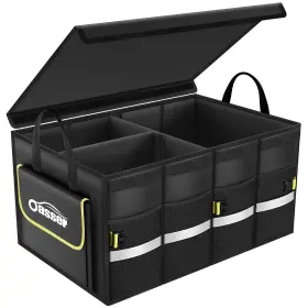 Oasser 974215748375 Car Trunk Organizer Collapsible Waterproof Multi Compartments Storage Organi