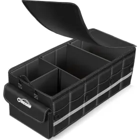 Oasser 977946620538 Car Trunk Organizer For Suv 75l Collapsible 4 Compartment Storage Foldable Or
