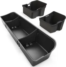 Oedro 197839893672 3-in-1 Under Seat Storage Box For 2015-2024 Ford F-150 F150 Supercrew/crew Cab #2