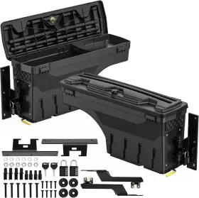Beyshly54i Oedro Left Right Side For 2015-2024 Ford F150 Truck Bed Swing Storage Box Tool