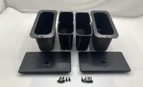 68155758aa Oem 13-18 1500/2500 And 19-24 2500/3500 Dodge Ram Rear Floor Storage Bin Pair Blackoem