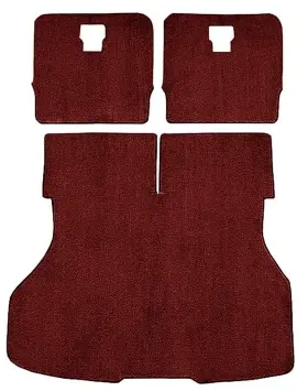 A4026b21 Oer For Ford Mustang 87-93 Replacement Trunk Area Carpet With Mass Backing Oxblood