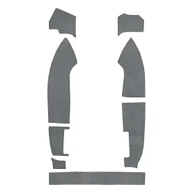 A9190625 Oer For Chevy Camaro 82-92 Replacement Cargo Area Side Carpet Set Medium Gray Molded