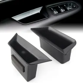 Onestart 550755507557 Front Door Armrest Storage Box Tray Bin Kit Black For Cadillac Xt5 2017-19 2 Pcs