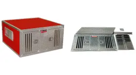 55048 Owens Products Dog Box Diy Double Compartment 38 W X 48 D 25 H Standard Vents Diam