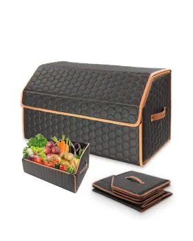Outr01-05b-a Owleys Foldable Trunk Organizer For Car Storage - Collapsible Auto W