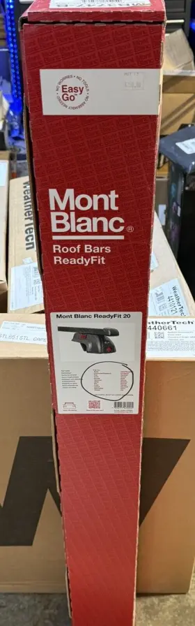 Mb3747-b Perrycraft Mont Blanc Roof Bars / Ready Fit 20 Premium Complete Rail Bar System