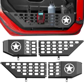 Picura 799849199340 Metal Front Door Pocket Storage Box For Jeep Wrangler Side Insert Or