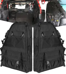 Pkd31b Pkeduo Roll Bar Storage Bag Multi-pocket Rear Cargo Organizers Saddlebag Compatible