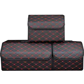 Ast34bkcn Pme Car Truck Organizer With Cover/single Plastic Handle Heavy Duty Pu Leath