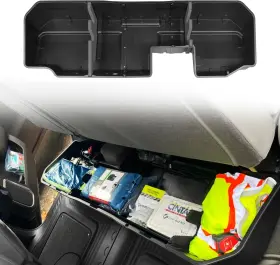 Qp-105 Poetryxiao Double Cab And Crew Truck Under Seat Storage Box For Black