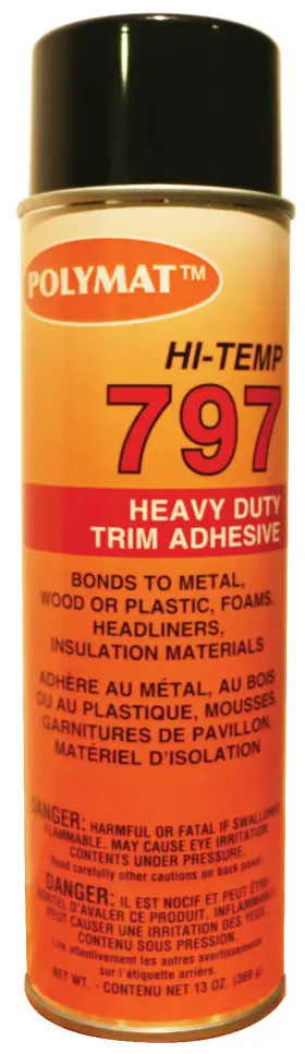 Pol797 Polymat 797 High-temp 220 F Adhesive Auto Vehicle Glue Bonds Headliner To Foam