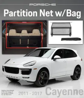 9585516910045w Porsche 2011-2017 Genuine Cayenne 92a Net Partition Black