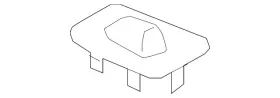 9p1-863-915-1e0 Porsche Genuine Package Tray Trim Cap