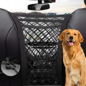 20241013 Prideep Dog Car Net Barrier 3 Layers With Auto Safety 11.7 In Black