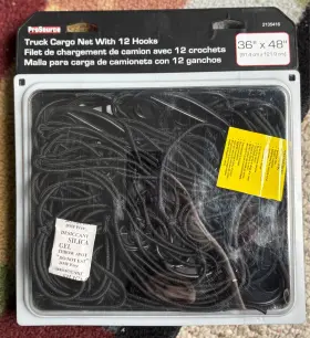 2135416 Pro Source Truck Cargo Net With 12 Hooks - 36 Inch X 48 Brand New