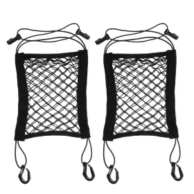 698730 Psyqtsuary Motorcycle Bungee Cargo Net 2pcs Elastic Automotive Small Bike Cargos 11x9 New