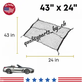 Qualityparts Z4 G29 43 Inch X 24 Floor Trunk Cargo Net For Bmw 2019-2024 Luggage Holder