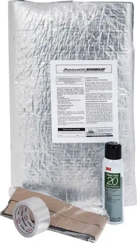 As433 Quietride Solutions 1955 Chevrolet 2 Door Coupe / Hardtop Acousti Shield Floor Insulation Set