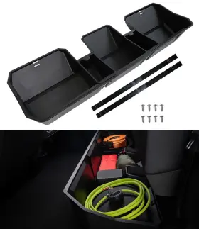 Cwx-cb-24 Qxzcar Insert Cargo Under Seat Storage Box For 2024 Tesla Cybertruck Second Row Un