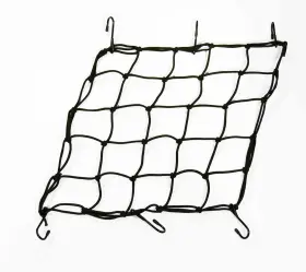 Race-driven 841612108681 Motorcycle Atv Cargo Net 15 X Inch With 6 Hooks Mesh Web - Orange #3