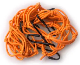 Race-driven 841612108681 Motorcycle Atv Cargo Net 15 X Inch With 6 Hooks Mesh Web - Orange