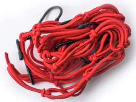 Race-driven 841612108698 Motorcycle Atv Cargo Net 15 X Inch With 6 Hooks Mesh Web - Red