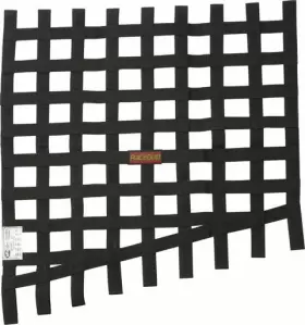 24-18h Racequip 729005 Ribbon Style Drag Race Window Net Sfi 27.1 Certified Black X 23