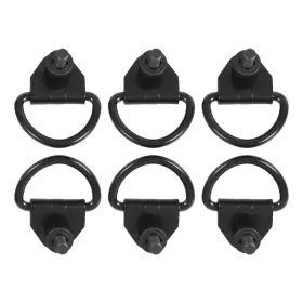 V550a74ad Ralzaoto Ralz-s045 Cargo D Hooks 6pcs Steel Ford Transit 150 250 350 Tie Down Black Vans