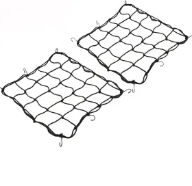 X15.7 Reliancer 724779159195 2 Pack Of 15.7 Inch Bungee Cargo Net Stretches To 30 X30 Elastic Motorcycl