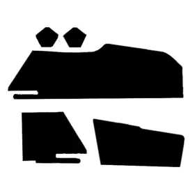 Chr-sdp-010 Rem Automotive Inc Trunk Side Panel Board 5pc For 1966-1967 Dodge Charger 2 Door Hardtop Black