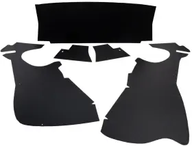 Bu201 Repops Automotive Reproductions Trunk Side Panel Board 5pc For 1954-56 Buick Roadmaster Black 2 Door Hardtop