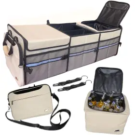 Rhinozero 860010837436 Trunk Organizer For Suv With Detachable Computer And Cooler Bag #2