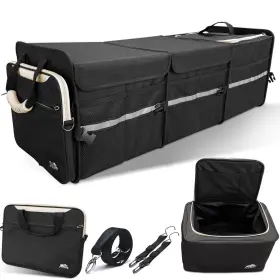 Rhinozero 860010837436 Trunk Organizer For Suv With Detachable Computer And Cooler Bag
