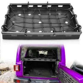 Ateavcb06-44 Road Beast Interior Rear Cargo Basket Storage Rack For 2018-2026 Jeep Wrangler Jl Jlu 350lb