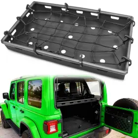 Ateavcb06-99 Road Beast Interior Rear Cargo Basket Rack Storage Carrier Fits 2018-2026 Jeep Wrangler Jl