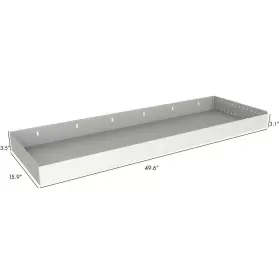 Rsshl129 Rolacase Rsshl/129 50 Inch X 16 Silver Van Storage Shelf 3.5 Lip No Divider Single