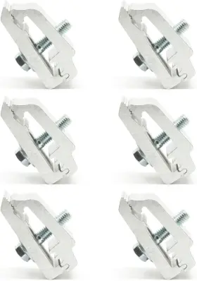 1112514 Rxl Ruggedxl 860004778486 Low Pro Aluminum Mounting Clamps Truck Cover Cap Silver